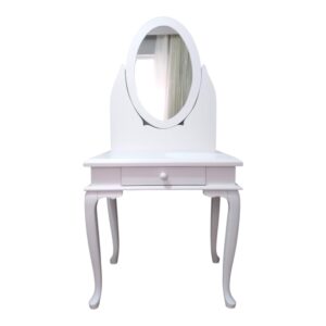 OVAL MİNİ MAKYAJ MASASI