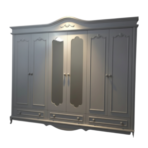 OLIVER 6 KAPILI DOLAP GRİ