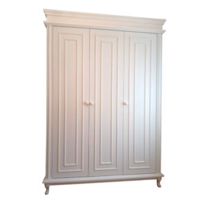 DÜZ 3 KAPILI DOLAP ÇITALI KREM